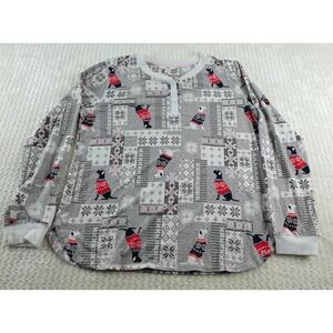 Secret Treasures Womens size m 8-10 Gray Retriever Dog Winter Long Sleeve